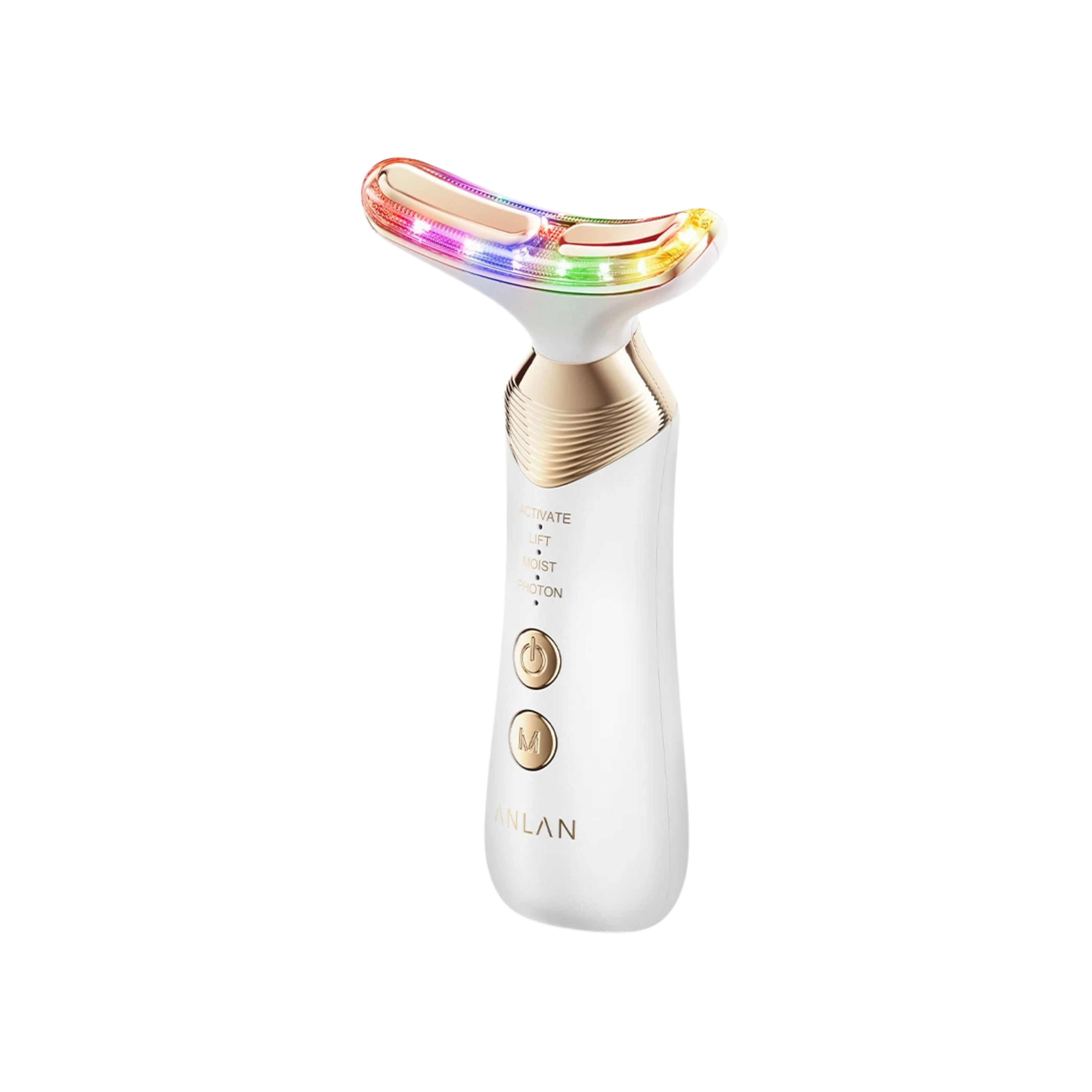 Dual Polar Neck & Face Lifting Device with 24K Gold and LED Light Therapy