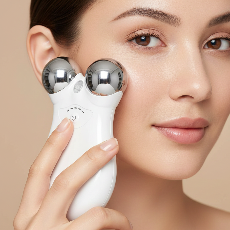 EMS Microcurrent Face & Neck Massager with RF Therapy